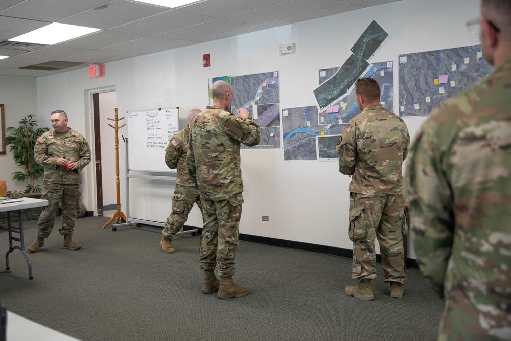 W. Va. Adjutant General visits service members in Ohio County during flood response efforts