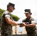 HQBN Sgt. Maj. Mayra Moreno Relinquishes Sword of Office at MCBH