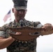 HQBN Sgt. Maj. Mayra Moreno Relinquishes Sword of Office at MCBH