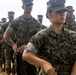 HQBN Sgt. Maj. Mayra Moreno Relinquishes Sword of Office at MCBH