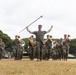 HQBN Sgt. Maj. Mayra Moreno Relinquishes Sword of Office at MCBH