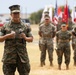 HQBN Sgt. Maj. Mayra Moreno Relinquishes Sword of Office at MCBH