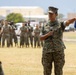 HQBN Sgt. Maj. Mayra Moreno Relinquishes Sword of Office at MCBH