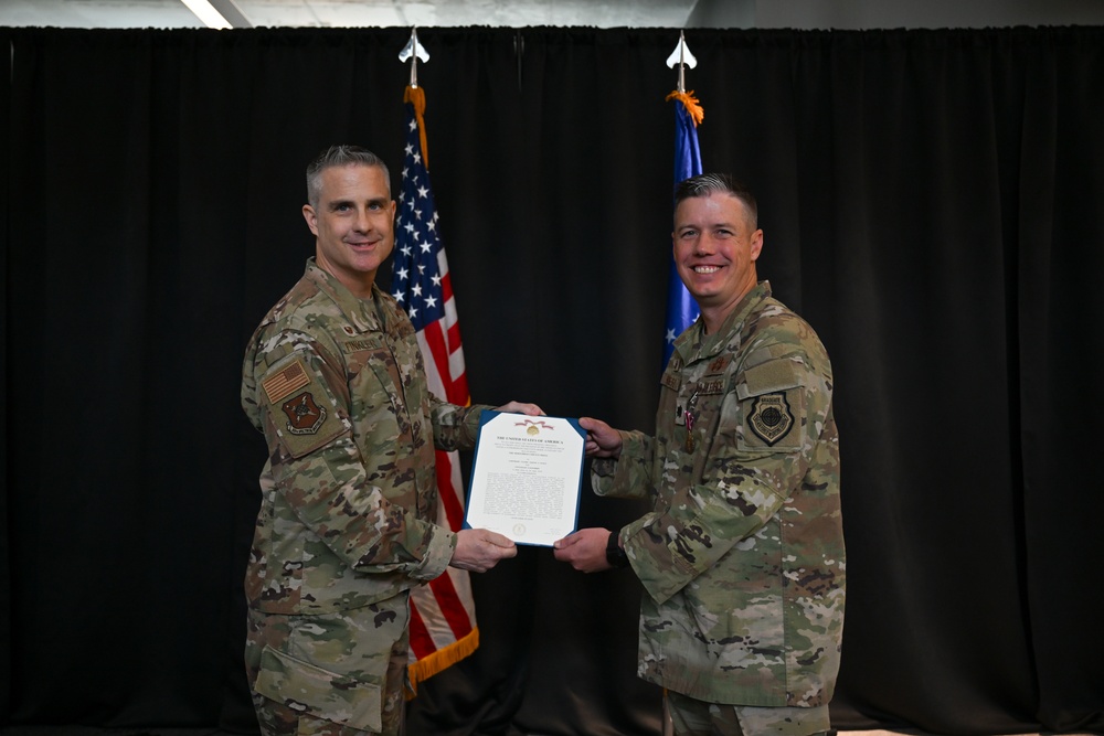 563d Electronic Warfare Squadron change of command
