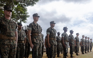 HQBN Sgt. Maj. Mayra Moreno Relinquishes Sword of Office at MCBH