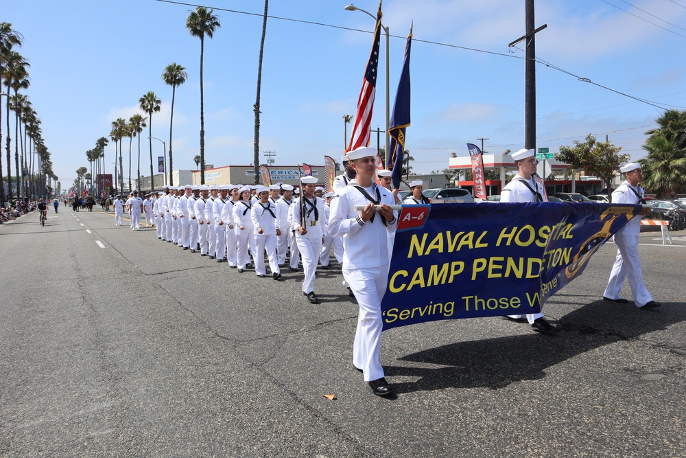 NMRTC Camp Pendleton and EMF 150 Alpha participate in 2025 Oceanside Independence Day Parade