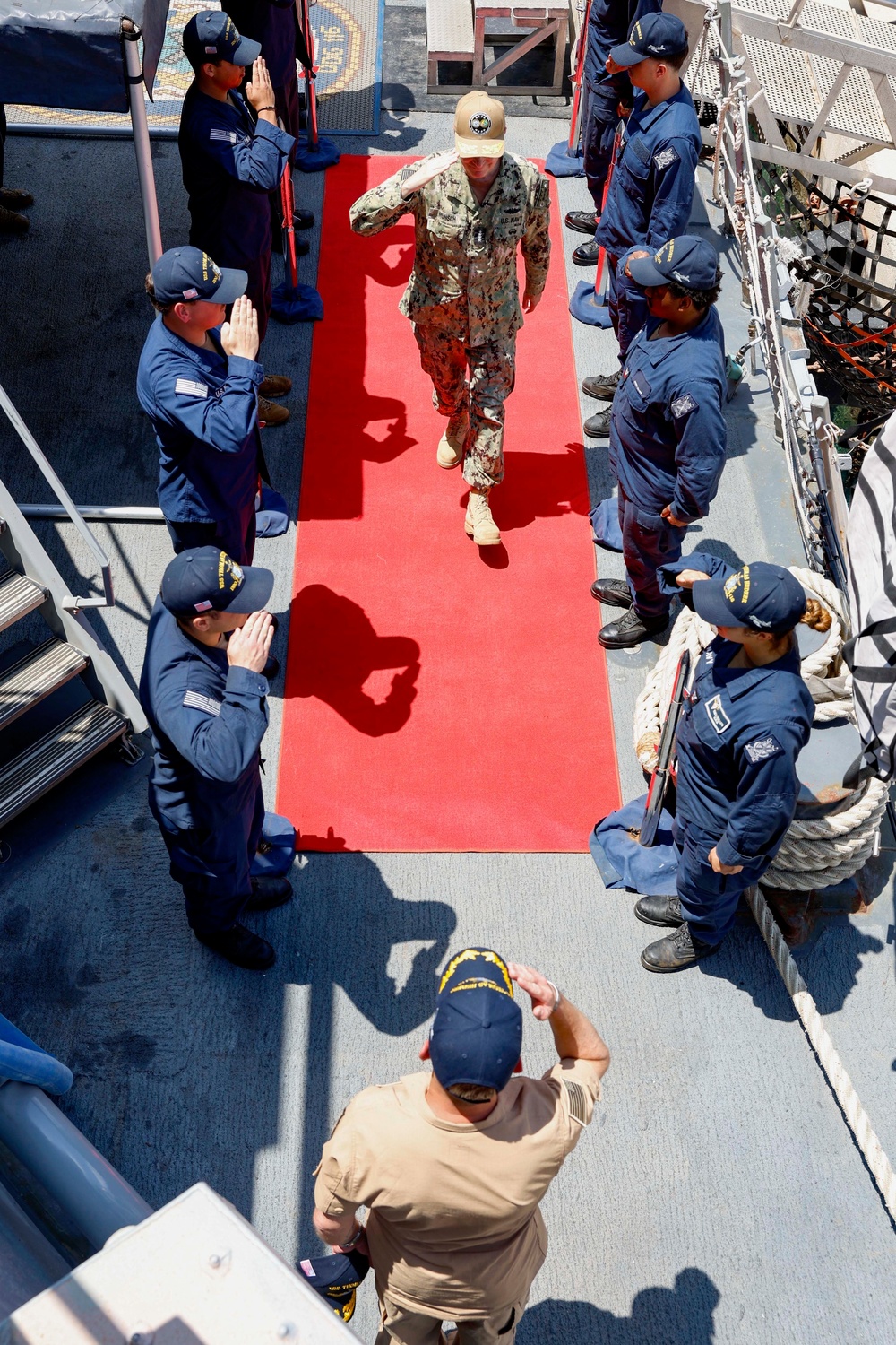Chairman of the Joint Chiefs of Staff and Commander, U.S. Naval Forces Europe-Africa Visits USS Thomas Hudner (DDG 116)