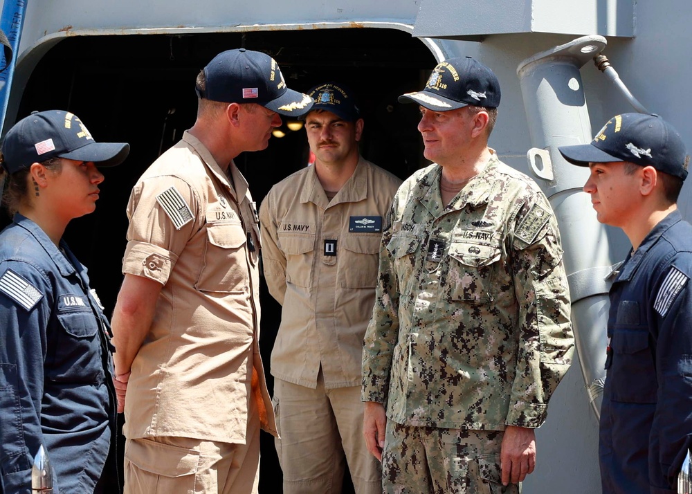 Chairman of the Joint Chiefs of Staff and Commander, U.S. Naval Forces Europe-Africa Visits USS Thomas Hudner (DDG 116)