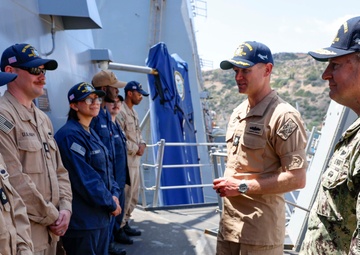 Chairman of the Joint Chiefs of Staff and Commander, U.S. Naval Forces Europe-Africa Visits USS Thomas Hudner (DDG 116)