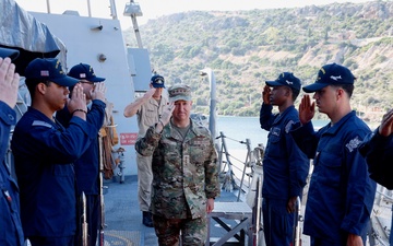 Chairman of the Joint Chiefs of Staff and Commander, U.S. Naval Forces Europe-Africa Visits USS Thomas Hudner (DDG 116)