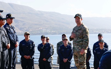 Chairman of the Joint Chiefs of Staff and Commander, U.S. Naval Forces Europe-Africa Visits USS Thomas Hudner (DDG 116)