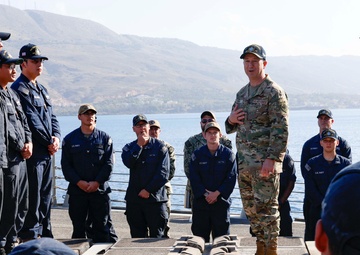 Chairman of the Joint Chiefs of Staff and Commander, U.S. Naval Forces Europe-Africa Visits USS Thomas Hudner (DDG 116)