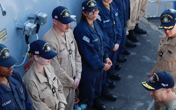 Chairman of the Joint Chiefs of Staff and Commander, U.S. Naval Forces Europe-Africa Visits USS Thomas Hudner (DDG 116)