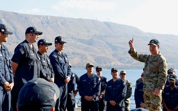 Chairman of the Joint Chiefs of Staff and Commander, U.S. Naval Forces Europe-Africa Visits USS Thomas Hudner (DDG 116)