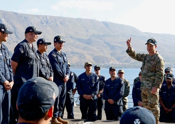 Chairman of the Joint Chiefs of Staff and Commander, U.S. Naval Forces Europe-Africa Visits USS Thomas Hudner (DDG 116)
