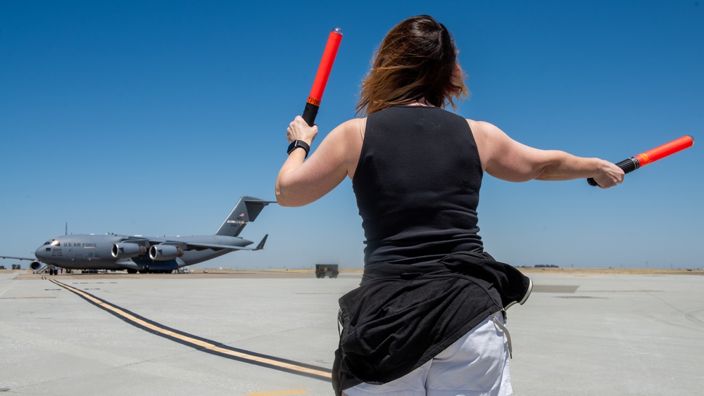 Travis AFB performs two fini flights