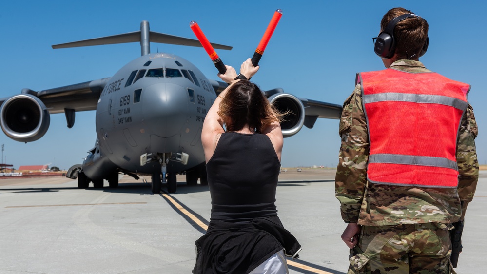 Travis AFB performs two fini flights