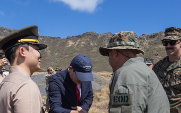 Republic of Korea Danguk University ROTC Students visit MCBH