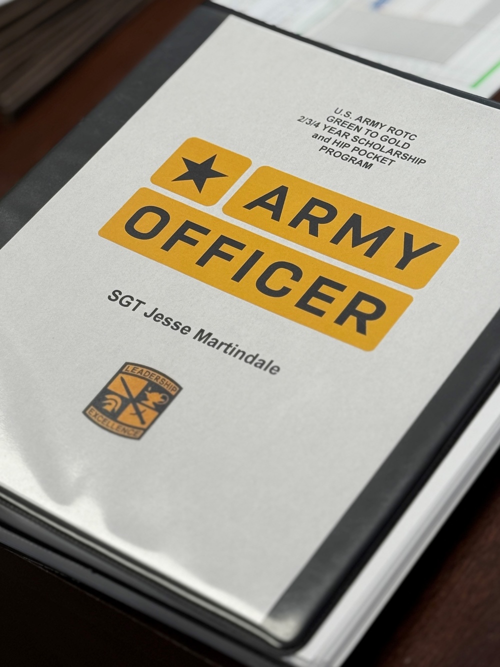 Munson Army Health Center Soldiers Earn Green to Gold Hip Pocket Scholarships
