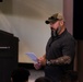 Navy Cross recipient Anthony L. Viggiani speaks to Camp Pendleton Marines