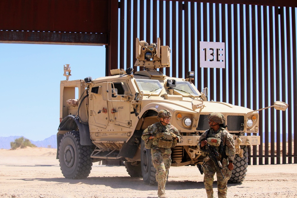 759th Military Police Battalion conducts joint patrol with Border Patrol