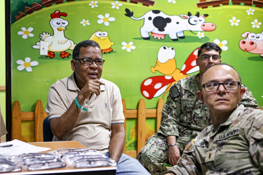 USNS Comfort hospital ship supports local health clinic