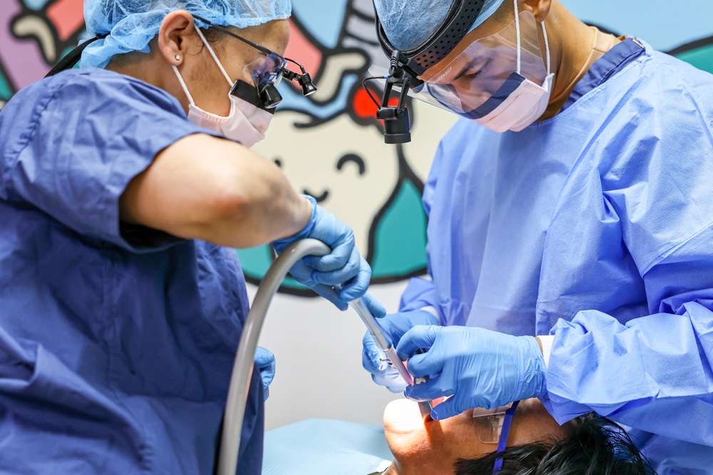 USNS Comfort hospital ship supports local health clinic
