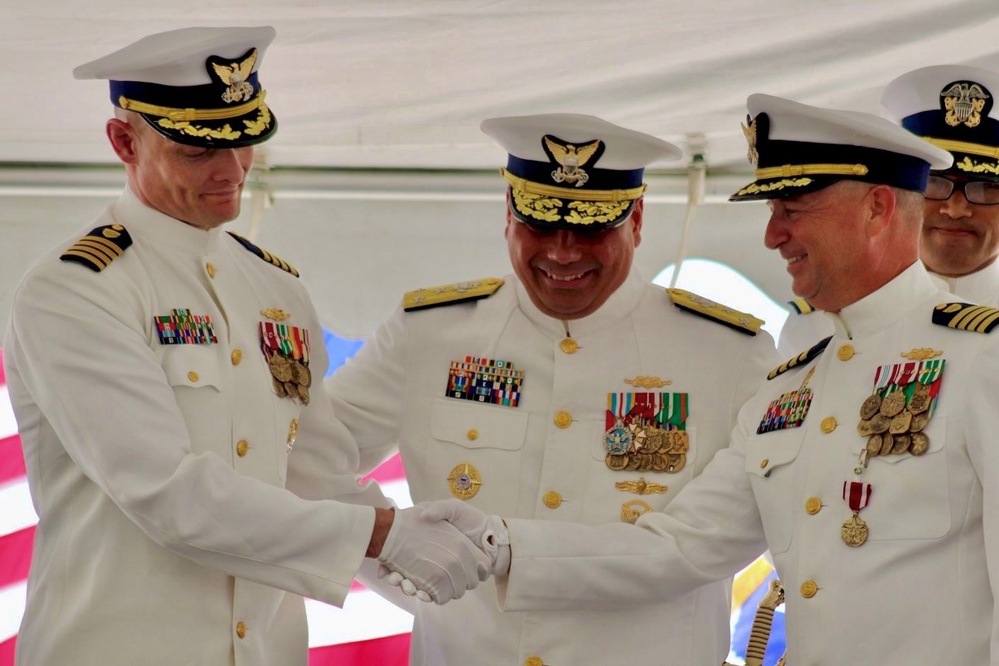 Coast Guard Cutter Kimball holds change of command ceremony