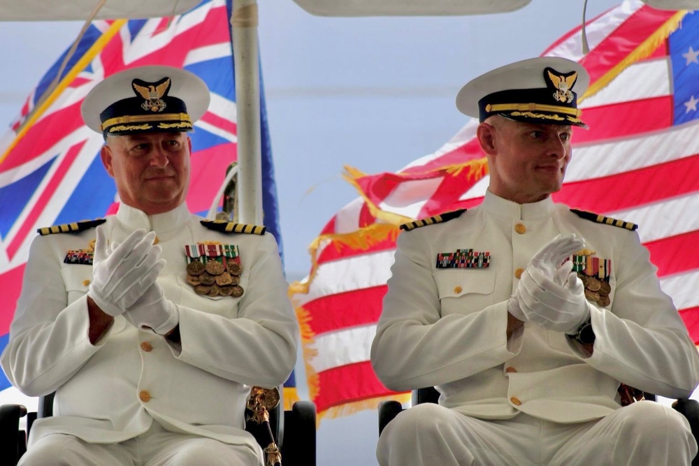 Coast Guard Cutter Kimball holds change of command ceremony
