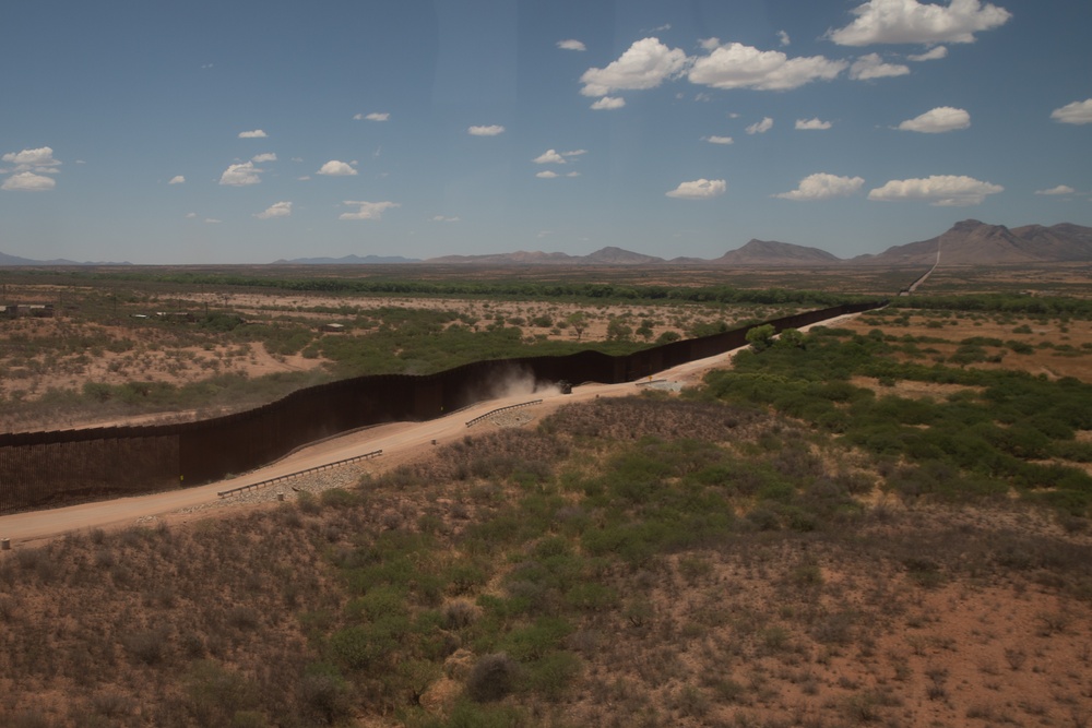 Areial operations conducted along the southern border