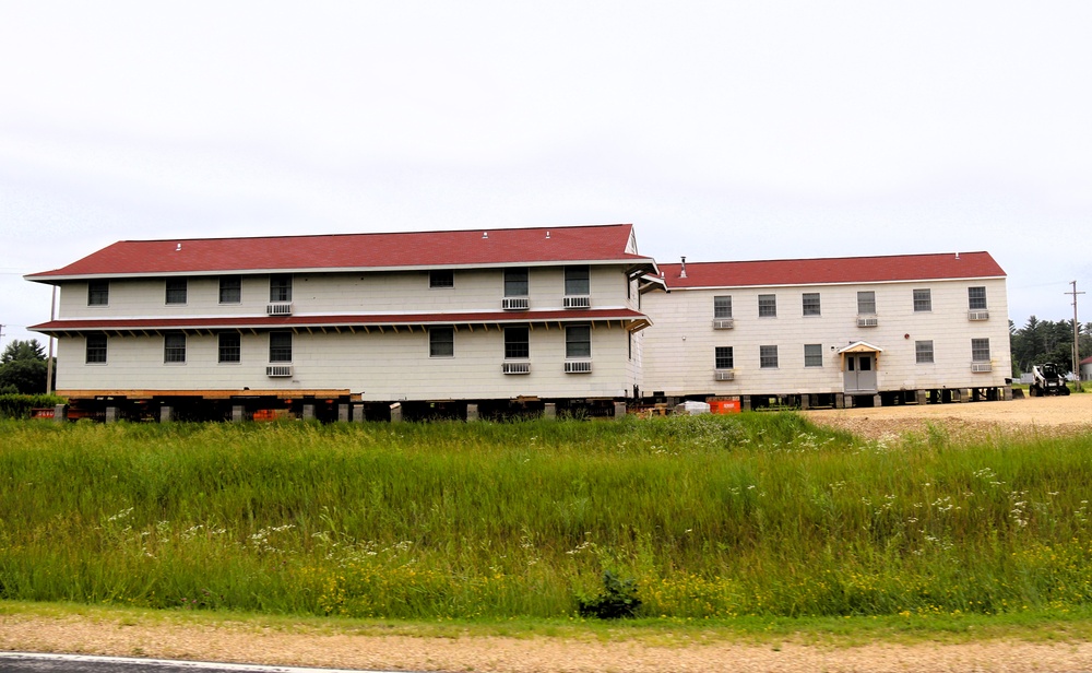 Relocation of World War II-era barracks at Fort McCoy