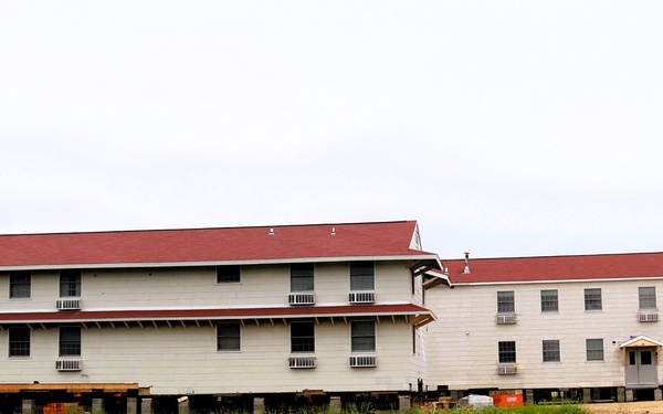 Relocation of World War II-era barracks at Fort McCoy