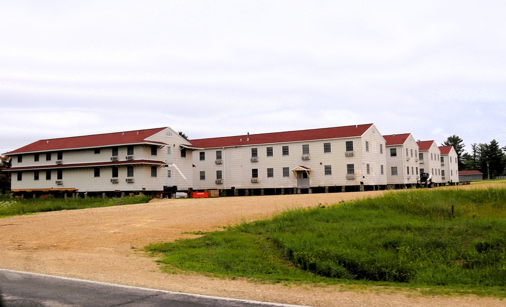 Relocation of World War II-era barracks at Fort McCoy