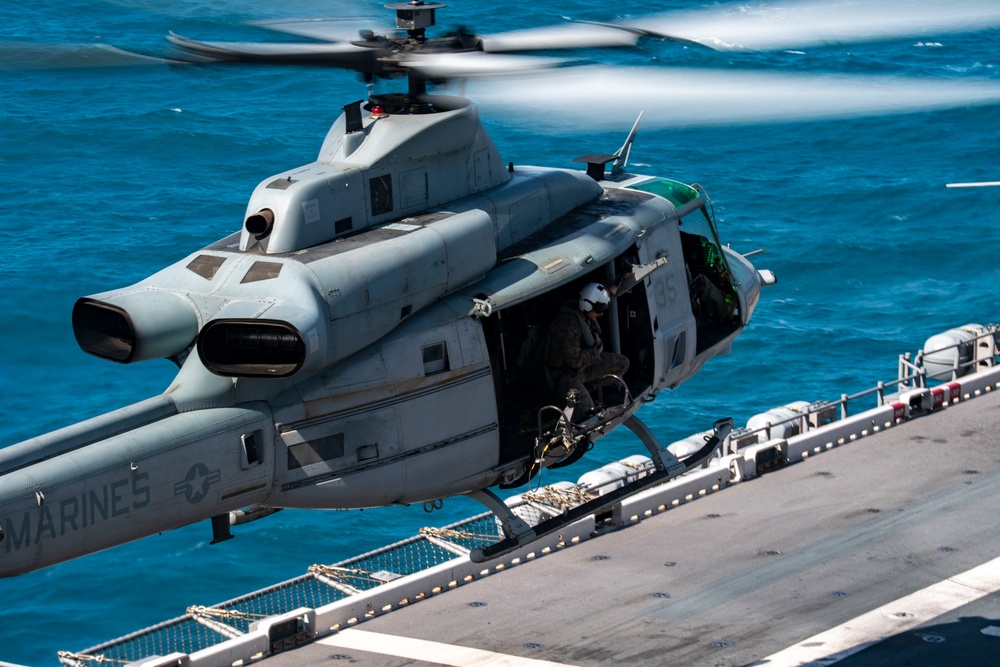 USS America (LHA 6) Conducts Flight Operations