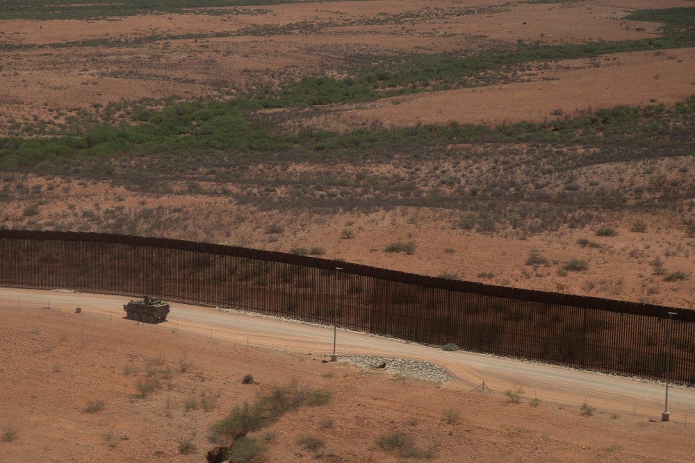 Areial operations conducted along the southern border