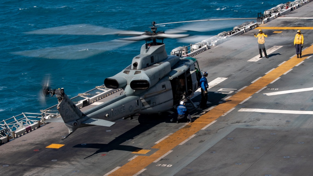 USS America (LHA 6) Conducts Flight Operations