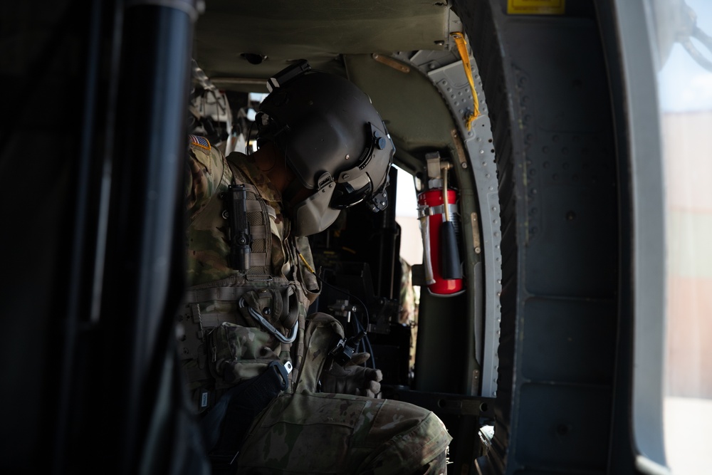 Areial operations conducted along the southern border