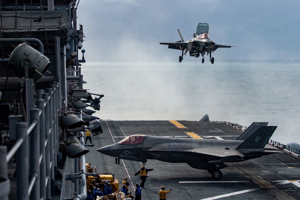 USS America (LHA 6) Conducts Flight Operations