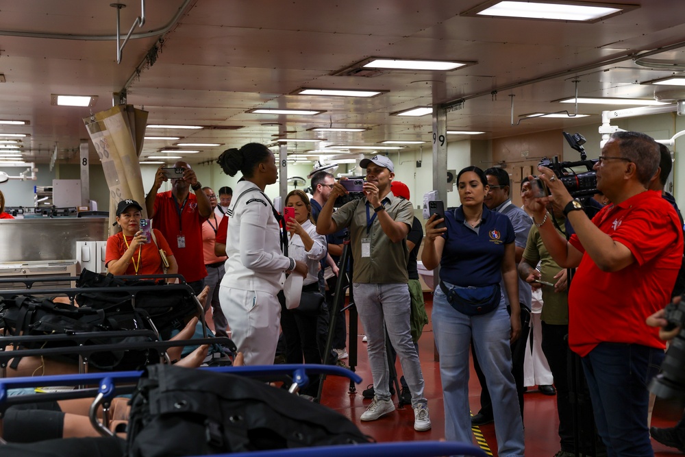 CP25 Media Tours aboard USNS Comfort