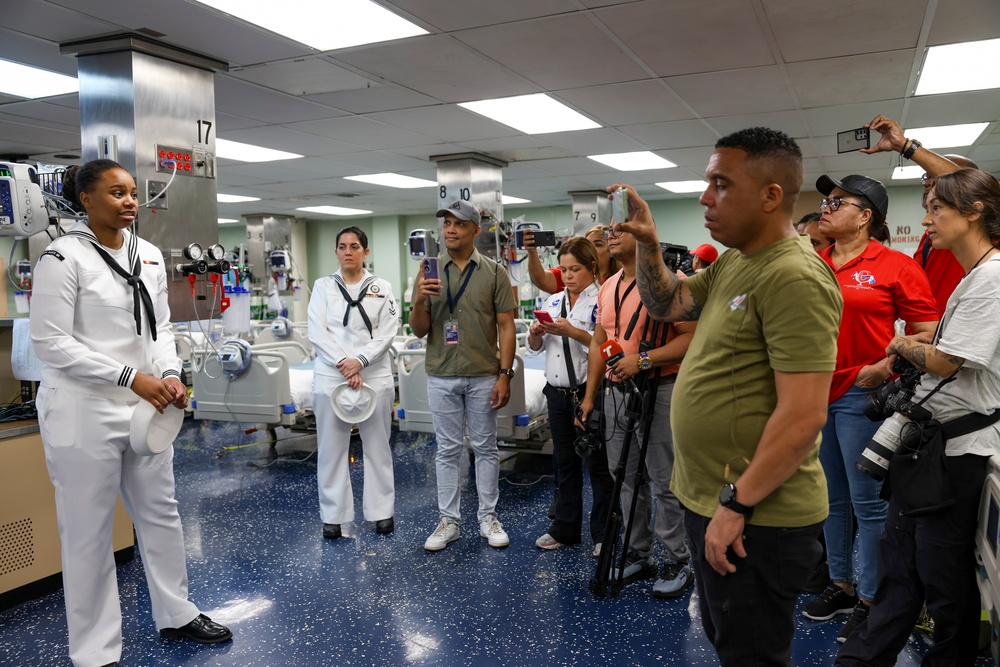CP25 Media Tours aboard USNS Comfort