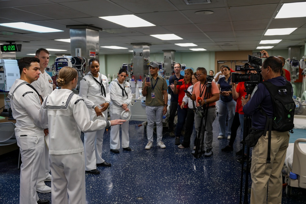 CP25 Media Tours aboard USNS Comfort