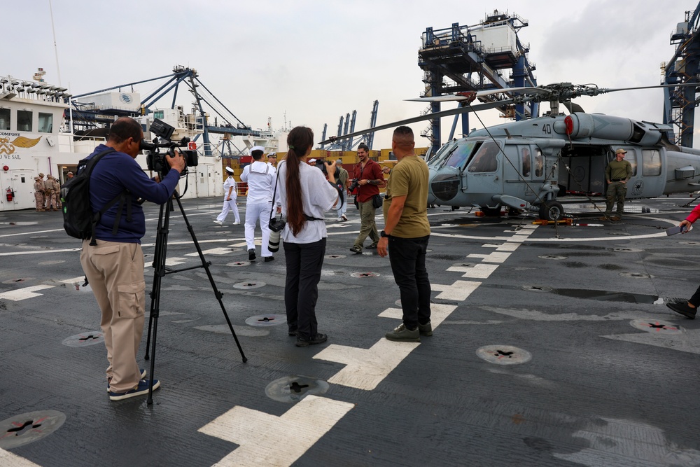 CP25 Media Tours aboard USNS Comfort