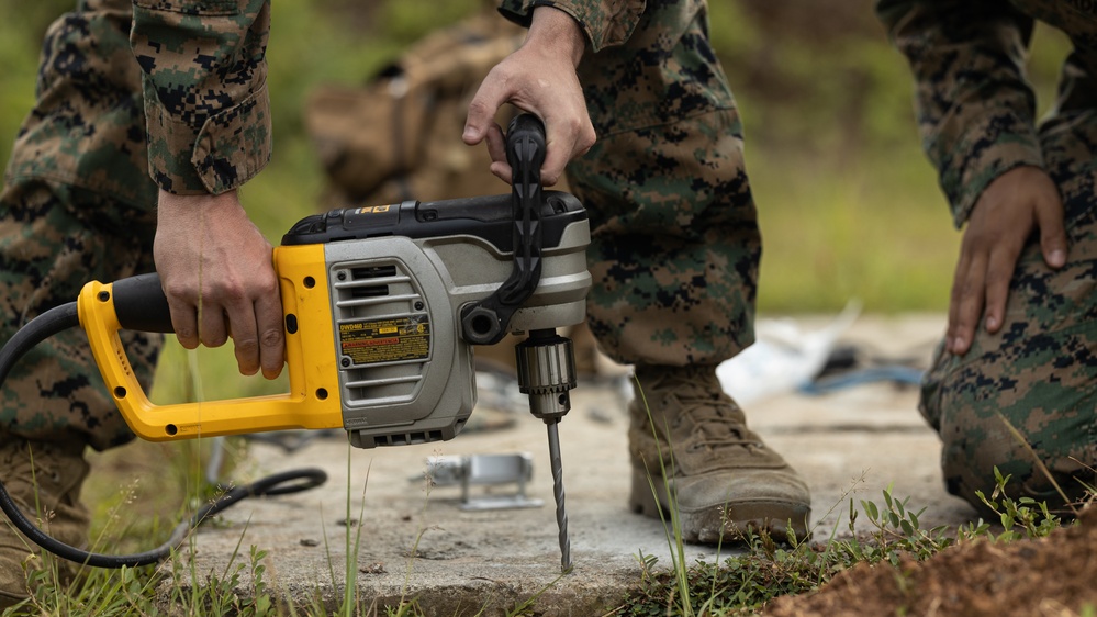 Koa Moana 25 Marines Set up Antenna for Palau NEMO