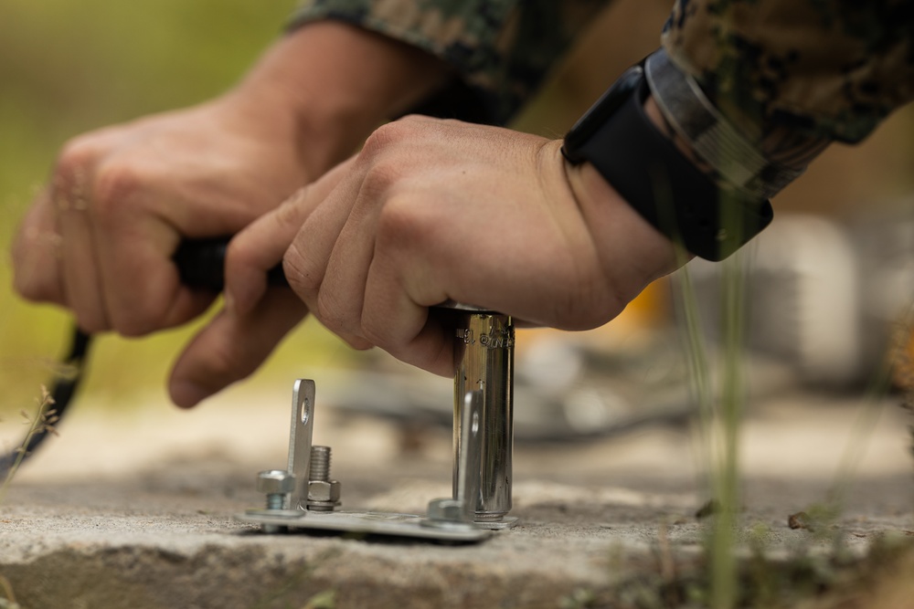 Koa Moana 25 Marines Set up Antenna for Palau NEMO