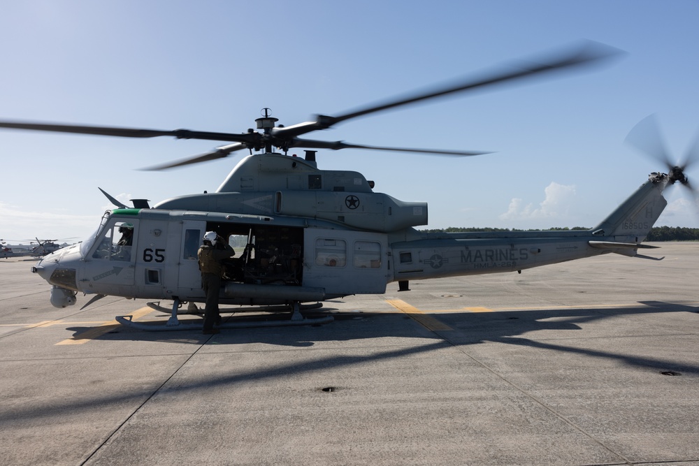 HMLA-269 conducts simulated close air support during Atlantic Alliance 25