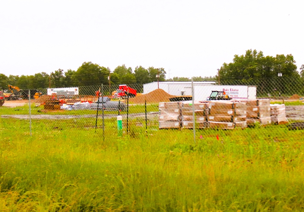 June 2025 construction operations for $55.75 million Collective Training Officers Quarters Project at Fort McCoy