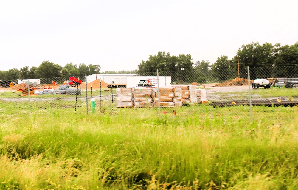 June 2025 construction operations for $55.75 million Collective Training Officers Quarters Project at Fort McCoy