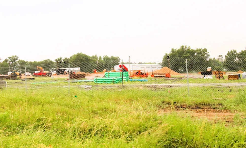 June 2025 construction operations for $55.75 million Collective Training Officers Quarters Project at Fort McCoy
