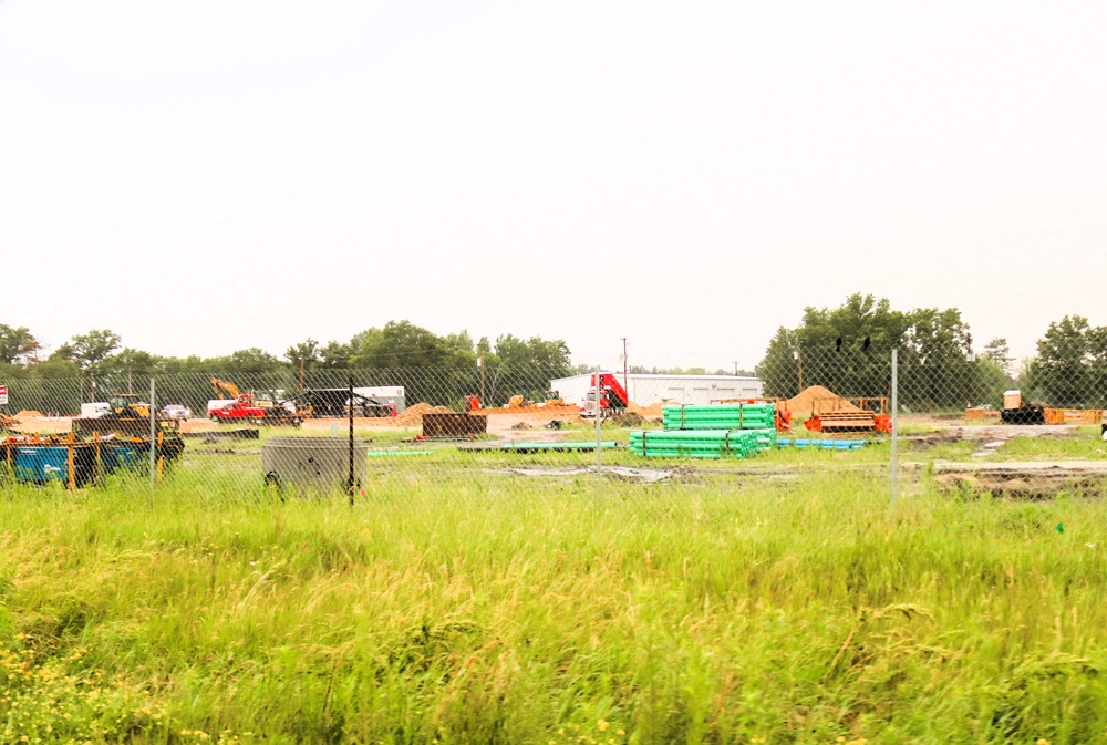 June 2025 construction operations for $55.75 million Collective Training Officers Quarters Project at Fort McCoy