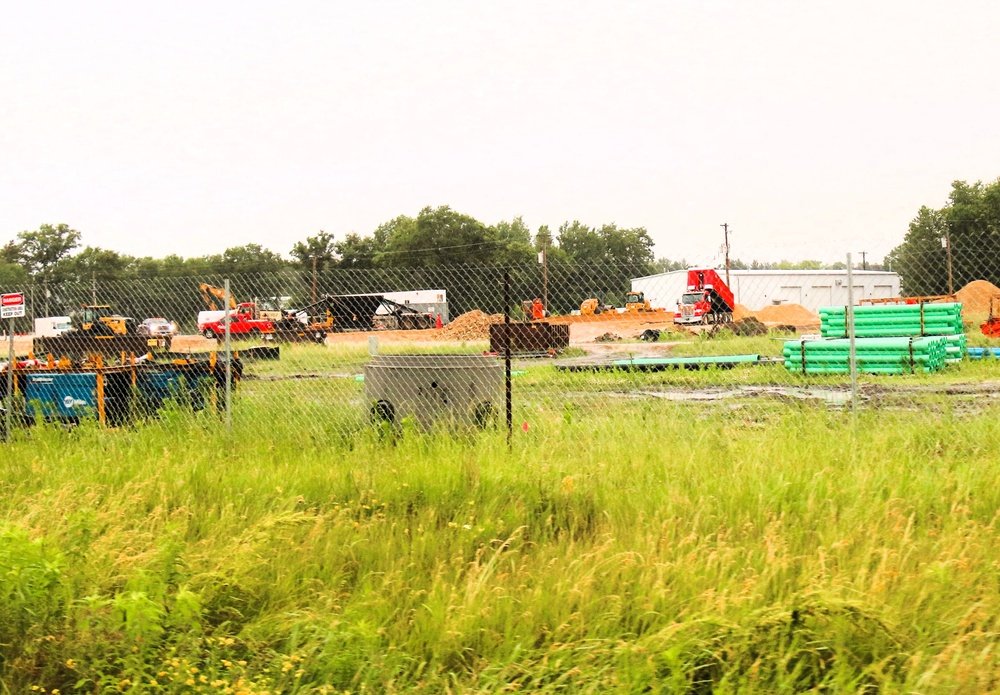 June 2025 construction operations for $55.75 million Collective Training Officers Quarters Project at Fort McCoy